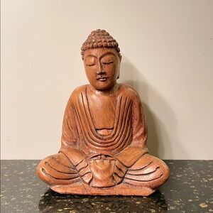 Wooden Buddha Figurine